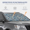 thumbnail image 4 of Saiise Underwater Animals and Flowers for Foldable Car Sun Shades (2-Pack) Offer Sun Protection with an Easy-fold Design for Convenient Windshield Shading-Small, 4 of 6