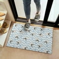 thumbnail image 2 of Pug and Footprints Door Rugs,Washable Non Slip Door Mats Indoor,Decorative Door Mats,Entry Mat Indoor for Entrance,Bedroom,Kitchen,Bathroom,16"x24", 2 of 6