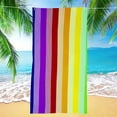 thumbnail image 4 of Fiudx Toalla de Playa Extragrande, Diseño de Rayas Suaves, Secado Rápido, Ideal para Piscina, Viajes y Camping, Unisex, 150 X 75 Cm, Lavable a Máquina, Ligera., 4 of 6