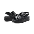 thumbnail image 2 of Sandalia Plataforma Dama Ajuste Doble Broche Color Negro negro 22.5, 2 of 7