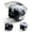 Gray, variant on PITMOTO Open-Face Motorcycle Helmet. DOT, Model PM-768-White-X-Large