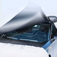 thumbnail image 1 of YIMWNYI Car Sunshade Snow Cover, Winter Frost Protection for Windshield, Thickened PVC Front Windshield Cover, Extended Size, Reflective Night Safety, Anti-Scratch, Water-Resistant, Easy Installation, 1 of 6