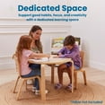 thumbnail image 3 of ECR4Kids Stackable Bentwood Chair, 12in Seat Height, Montessori Furniture, Natural, 2-Pack, 3 of 9