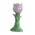 thumbnail image 2 of Candelabro con forma de flor para velas cónicas, decoración del hogar, soporte para velas de pilar, candelabros para aniversario, mesa de comedor, Púrpura, 2 of 8