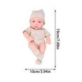 thumbnail image 4 of 7.48 Inch Soft Newborn Baby Dolls, Colorful Clothes Vinyl Baby Dolls Set, Funny Cute Baby Toy for Indoor Outdoor Supplies, Funny Cute Baby Dolls, 4 of 6