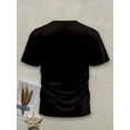 thumbnail image 2 of T-shirt à Manches Courtes Col Rond Imprimé Squelette avec Capuche pour Hommes, Femmes, Adolescents, Adolescents, 2 of 4