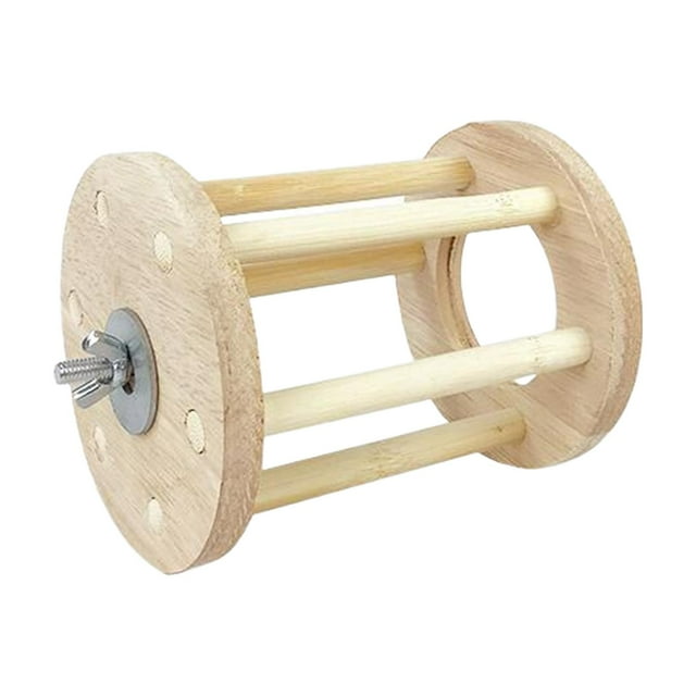 Tachiuwa Rabbit Hay Feeder Rack with Less Waste Food for Small Animals Wooden Grass Holde