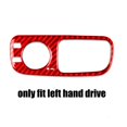 thumbnail image 2 of Red Carbon Fiber Knob Panel Cover for Dodge Durango 2014-2020 Multimedia Console-, 2 of 4