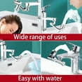 thumbnail image 6 of 1080 °   Rotatable Extension Faucet Sprayer Head 2 Spray Modes Universal Bathroom Tap Extend Adapter Aerator, 6 of 8