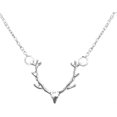 thumbnail image 1 of Collar con colgante de cuerno de alce Yashi 8 piezas plata 51 cm, 1 of 3