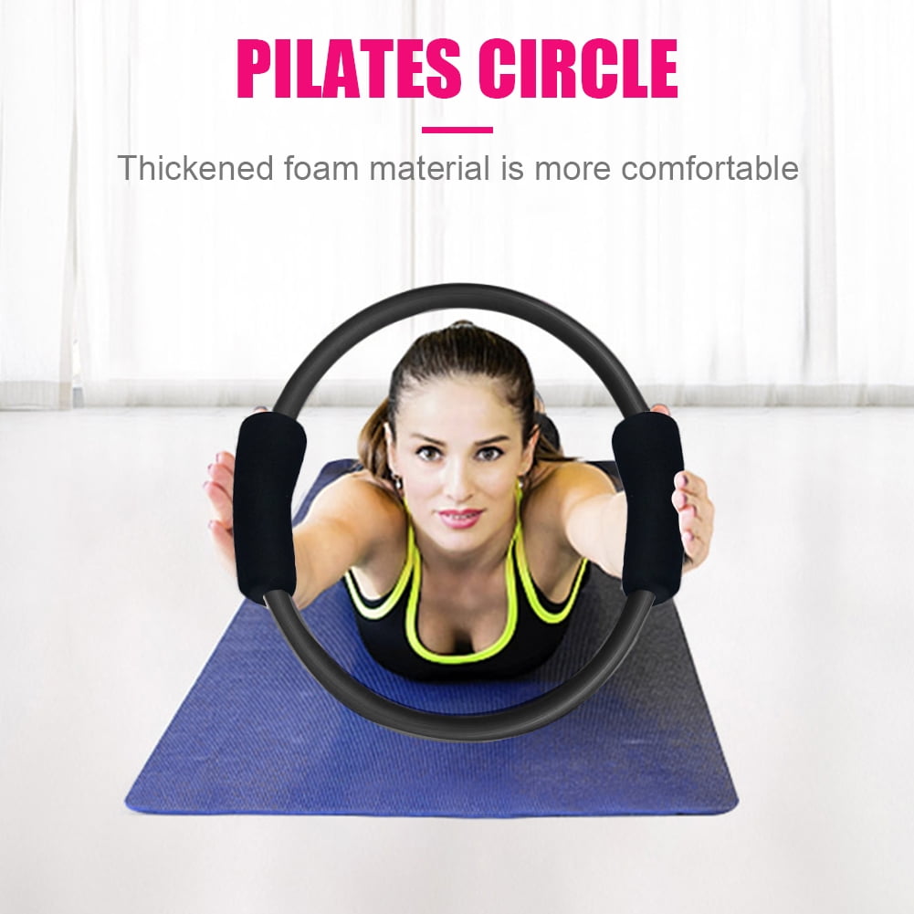 Pilates Workout Training Stretch Ring Exercise Yoga Circle Rose Red 