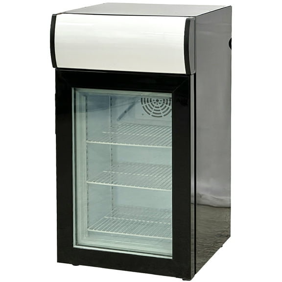 NSF 19 in. Countertop Glass Freezer, Ice Cream Freezer, Low Nosie 50L Display Freezer