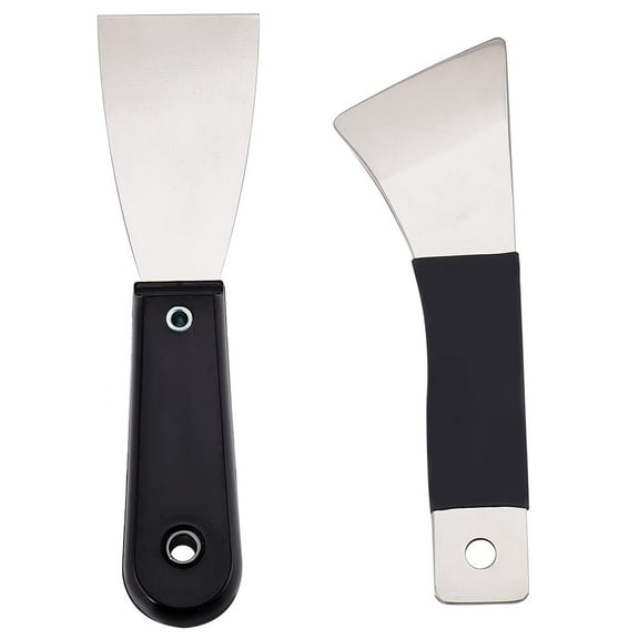 1bag 2pcs 3D Printer Scrapers 3D Printer Removal Tool Kit Stainless Steel Scraper with Sturdy Plastic Handle 3D Printer Tool sets 3D Printer Accessories for Easy Separation of Prints -2 styles