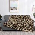 thumbnail image 2 of Fotbe Leopard Print-1 Manta de Franela con Estampado, Manta Ultrasuave para Cama, Sofá, Auto, Hipoalergénica y Antibolitas-50"x40", 2 of 6