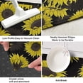 thumbnail image 3 of Black Sunflower Pattern Kitchen Rug Mat,Kitchen Runner Rugs Non Skid Washable,Decorative Kitchen Floor Mats for Kitchen,Sink,Laundry,17"X47", 3 of 5