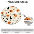 thumbnail image 6 of Beige Halloween Pumpkins Ghosts and Bats Round Fitted Tablecloth with Elastic Edge,Dining Table Cover Waterproof,Outdoor Round Tablecloth for Camping,Dining,Indoor and Outdoor, 6 of 7