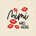 thumbnail image 4 of Inktastic Mimi Was Here Red Kisses Boys or Girls Baby T-Shirt, 4 of 5