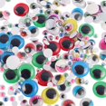 thumbnail image 4 of Kit de manualidades con 400 piezas de ojos tambaleantes, pegatinas adhesivas de plástico redondas de diferentes tamaños, de colores blanco y negro, para accesorios de manualidades de álbumes de recor, 4 of 5