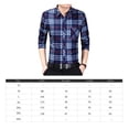 thumbnail image 4 of Camisa a Cuadros de Manga Larga para Hombre, Camiseta cómoda Informal de Ajuste Regular para Compras en casa, Citas, Trabajo de Oficina, Rojo, XL Sailing, 4 of 10