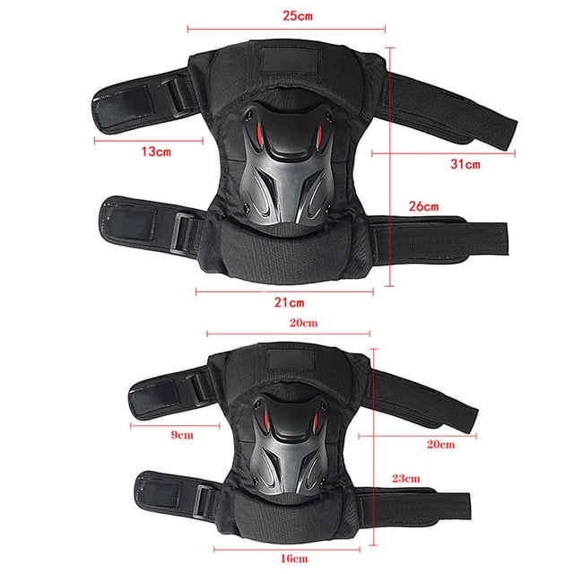 Rodilleras ajustables y ergonómicas, protectores de rodilla con diseño de articulación para motocicleta, bicicleta y monopatín, 1 par