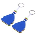 thumbnail image 3 of 2 Pcs/pack EVA Floating Keychain Key Ring Safety Key Holder for Marine Boat Fishing Sailing & Water Sports(Oval and Sailboat), 3 of 7
