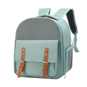Pet Carrier Backpack Breatheable Mash Pet Carrying Bag Waterproof Portable Pet Travel Carrier for Cats Dogs Green
