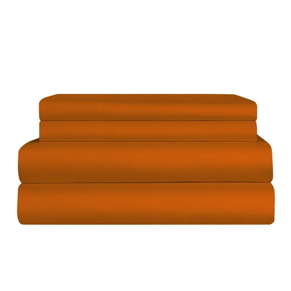 Fitted and Flat Sheets Single 1 PC Solid Color Deep Pocket Stain Resistant 2500