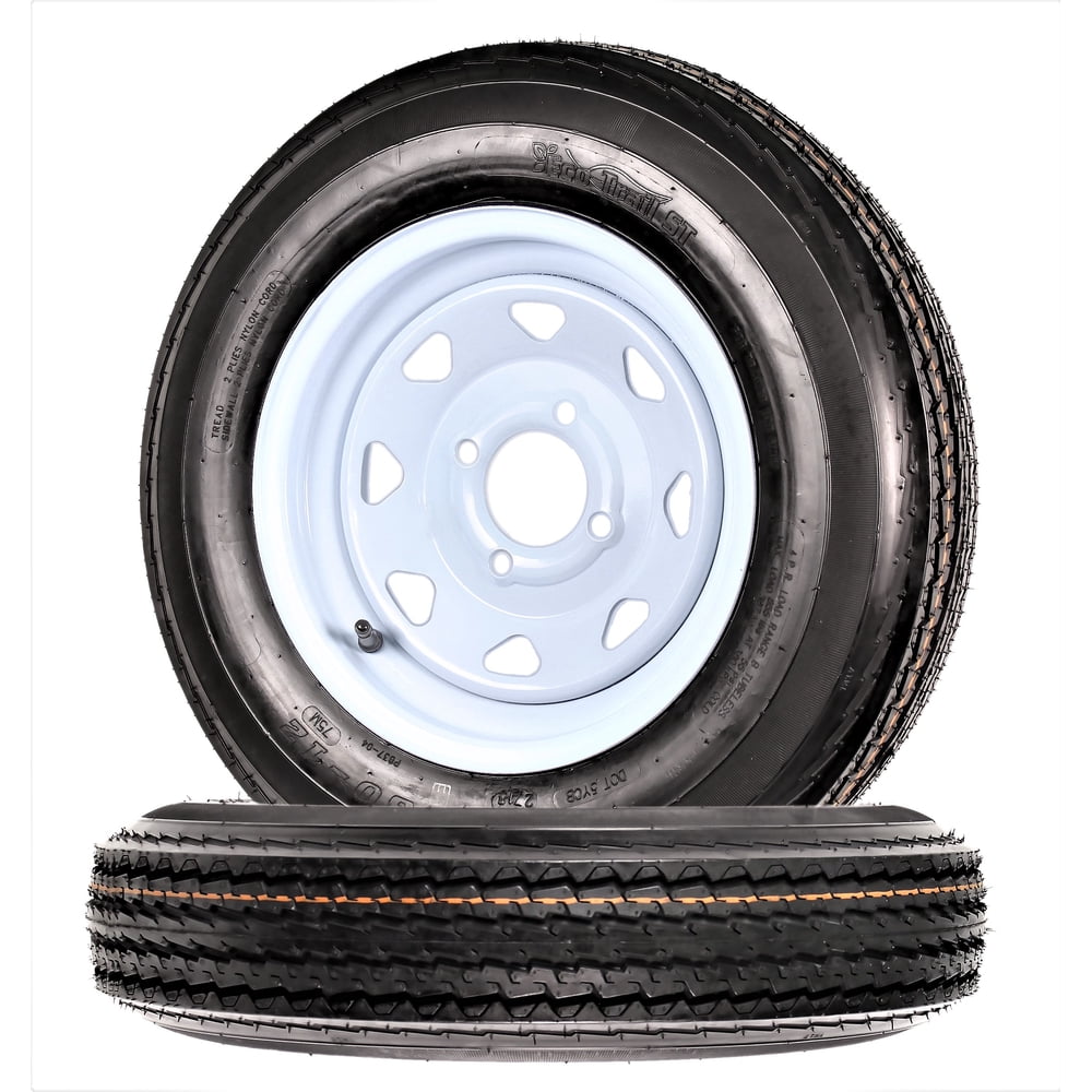 2-Pack Trailer Tires On White Wheel Rims 530-12 5.30-12 5.30 x 12 Load C 4 Lug 2-Pack Trailer Tires On White Wheel Rims 530-12 5.30-12 5.30 x 12 Load C 4 Lug Sansujyuku sansujyuku.com