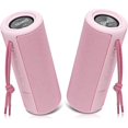 thumbnail image 1 of wonima11 X21 Dual Portable Bluetooth Wireless Speakers Waterproof with Stereo Pairing, FM Radio, Micro SD Card, Aux-in, IPX6, 30W for Outdoor, Home, Office, Party and Travel (Pack 2 Pink)…, 1 of 1