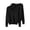 Black, variant on 2Pc Women's Fall Winter V Neck Long Sleeve Basic Trendy Sweaters Fashion Casual Lightweight Knit Pullover Top Black M