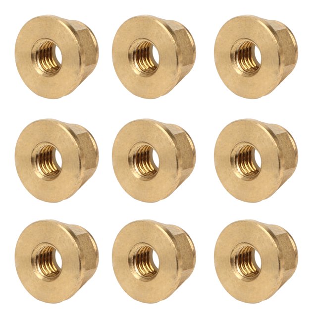 Lock Flange Nut,50Pcs Flange Nut Pure Flange Nut Pure Copper Nut Ultra Responsive