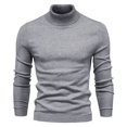 thumbnail image 1 of Suéter de hombre, suéter casual de color sólido para hombre, suéter de cuello alto para hombre, suéter casual para hombre, estilo de cuello alto, 1 of 6