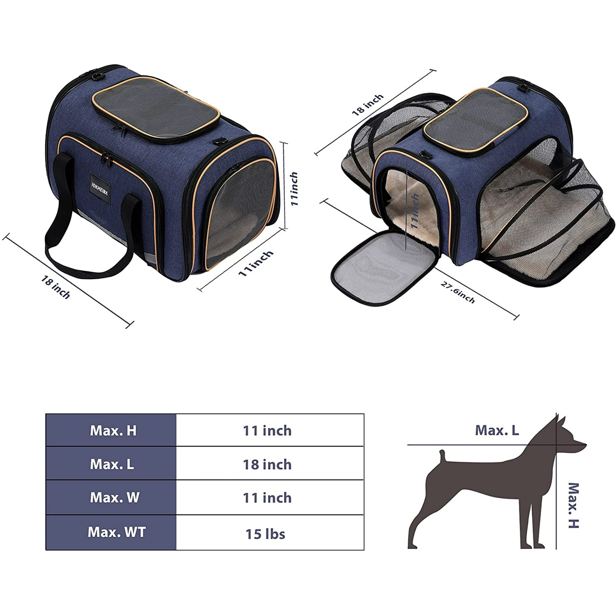 Dog carrier backpack 15 lbs online