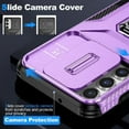 thumbnail image 4 of Funda para GANGXUN Samsung Galaxy S23 Plus - Soporte metálico, Función magnética, Morado, 4 of 5