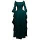 thumbnail image 1 of Vestido de manga larga con cuello para mujer, largo hasta el suelo, vestido de cosplay, vestido de talla grande Pompotops  hdfakjf572, 1 of 1