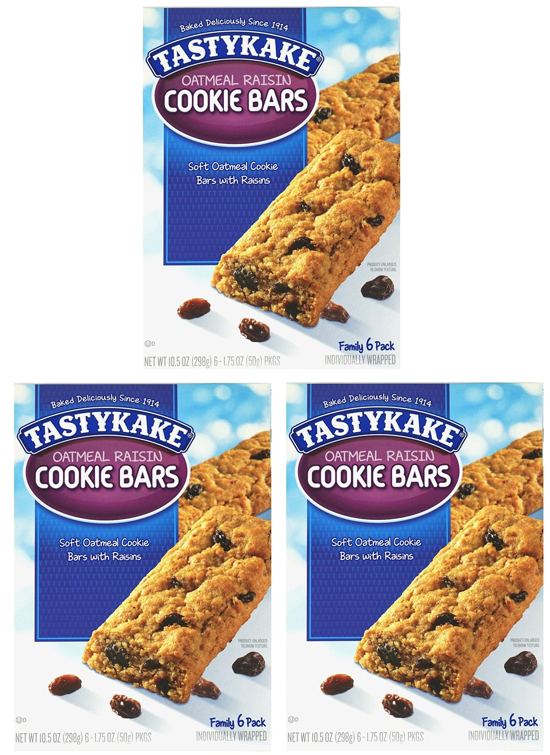 Tastykake Oatmeal Raisin Cookie Bars and 1 Door2Door Connection Pen - (3 Boxes)