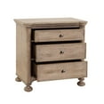 thumbnail image 2 of Higgins Street 3-Drawer Wood Nightstand with USB-C in Brown by Pulaski Furniture, 2 of 11