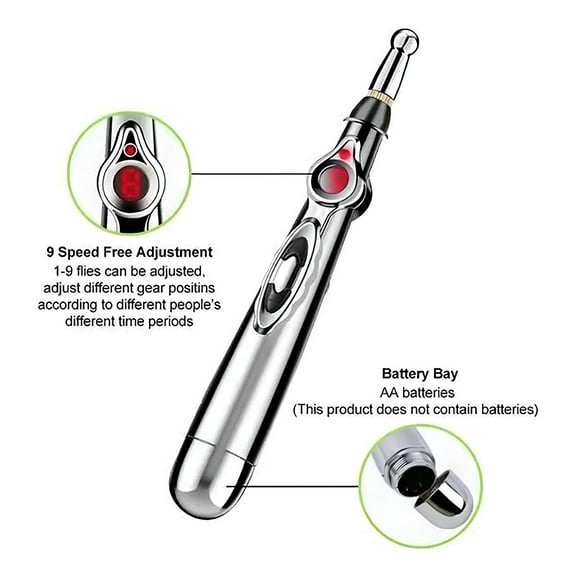 XIRQI Electric Acupuncture Point Massage Pen Pain Relief Laser Therapy Electronic Meridian Energy Pen Body Head Back Neck Leg Massager