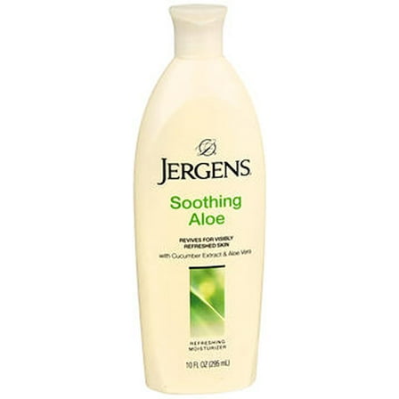 Jergens Hand and Body Lotion, Soothing Aloe Refreshing Body Lotion with Aloe Vera & Cucumber Extract, 10 Oz