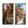 thumbnail image 2 of Designart "Fauvism in a Spanish Hacienda II" Spain Framed Wall Art Set Of 2 - Peach Landscapes Frame Gallery Set For Office Decor, 2 of 7