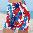 thumbnail image 1 of Gspmoly Shorts de Course pour Femmes, Leggings d'Été Taille Haute à Imprimé pour la Fête de l'Indépendance pour Femmes, Shorts de Plage, Shorts de Randonnée pour Femmes, Articles en Liquidation Multicolore P, 1 of 5