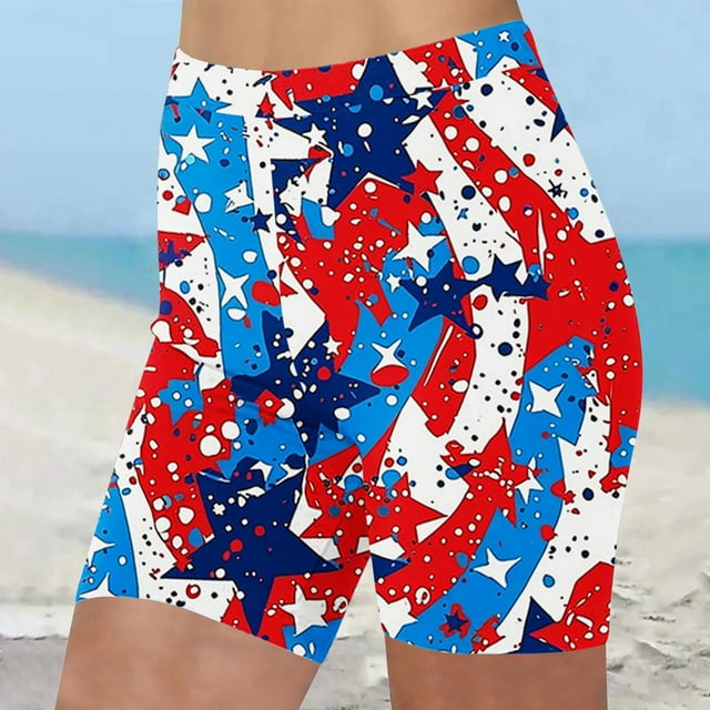 LSLJS Leggings d'Été Taille Haute Imprimés pour Femmes, Shorts de Plage et de Gym