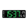 thumbnail image 2 of Reloj de pared digital Baoblaze LED Verde 32 cm x 3 cm x 10,5 cm, 2 of 8