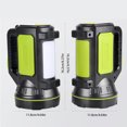 thumbnail image 2 of Linterna de camping recargable, impermeable, reflector para exteriores, senderismo, pesca, luz de trabajo de emergencia con luz lateral Yuarrent EL2415-02B, 2 of 2