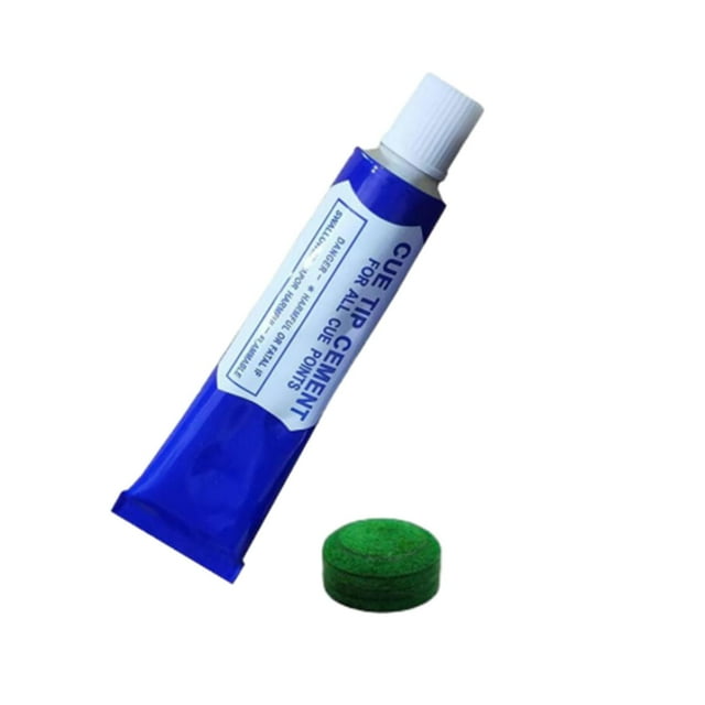S SERENABLE Embout de Queue de Billard avec Colle 20 g Embout de Queue en PU Vert pour Snooker Jeu Intérieur 12 mm