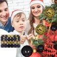thumbnail image 2 of Luoshdecor 100PCS Christmas Balls Ornaments,Black Gold Glitter Shatterproof Hanging Xmas Tree Ball Decorations, 2 of 6