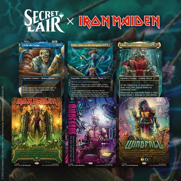 Lair Secret Lair: Secret MTG Amazon.com: 未開封 Maiden Iron x Lair Secret MTG x Eddie Maiden: Iron マジック：ザ・ギャザリング