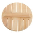 thumbnail image 6 of KONTONTY Wooden Rice 18cm Basket Plate Japanese Sushi Rice Mixing Bowl Tub Bottom, 6 of 7