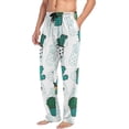thumbnail image 5 of Cartoon Cactus Ghost Pajama Pants, Men's Lounge Pants Light with Drawstring and Pockets, Christmas New Year Birthday Father's Day Gifts, X-Large, 5 of 7