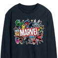thumbnail image 3 of Marvel - Sticker Collage - Men's Long Sleeve Graphic T-Shirt, 3 of 5
